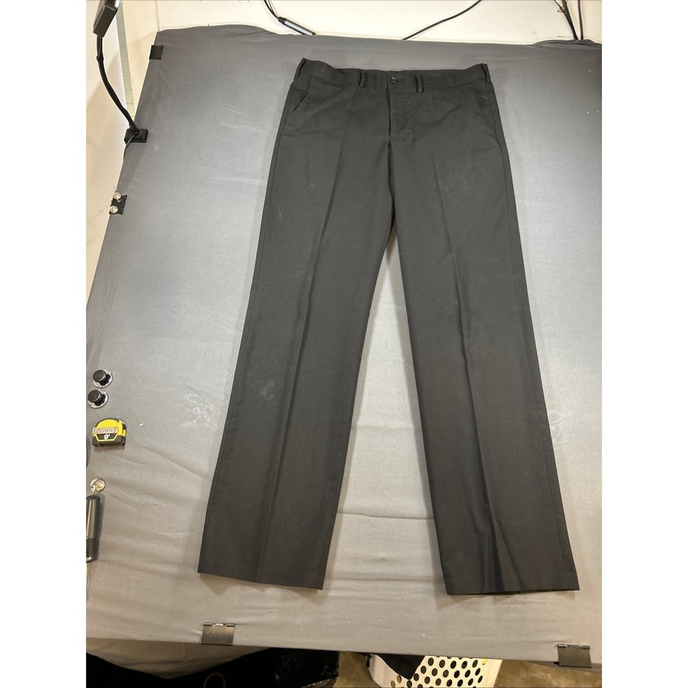Alfani Mens Black Classic Fit Dress Pants Big & Tall 36x36